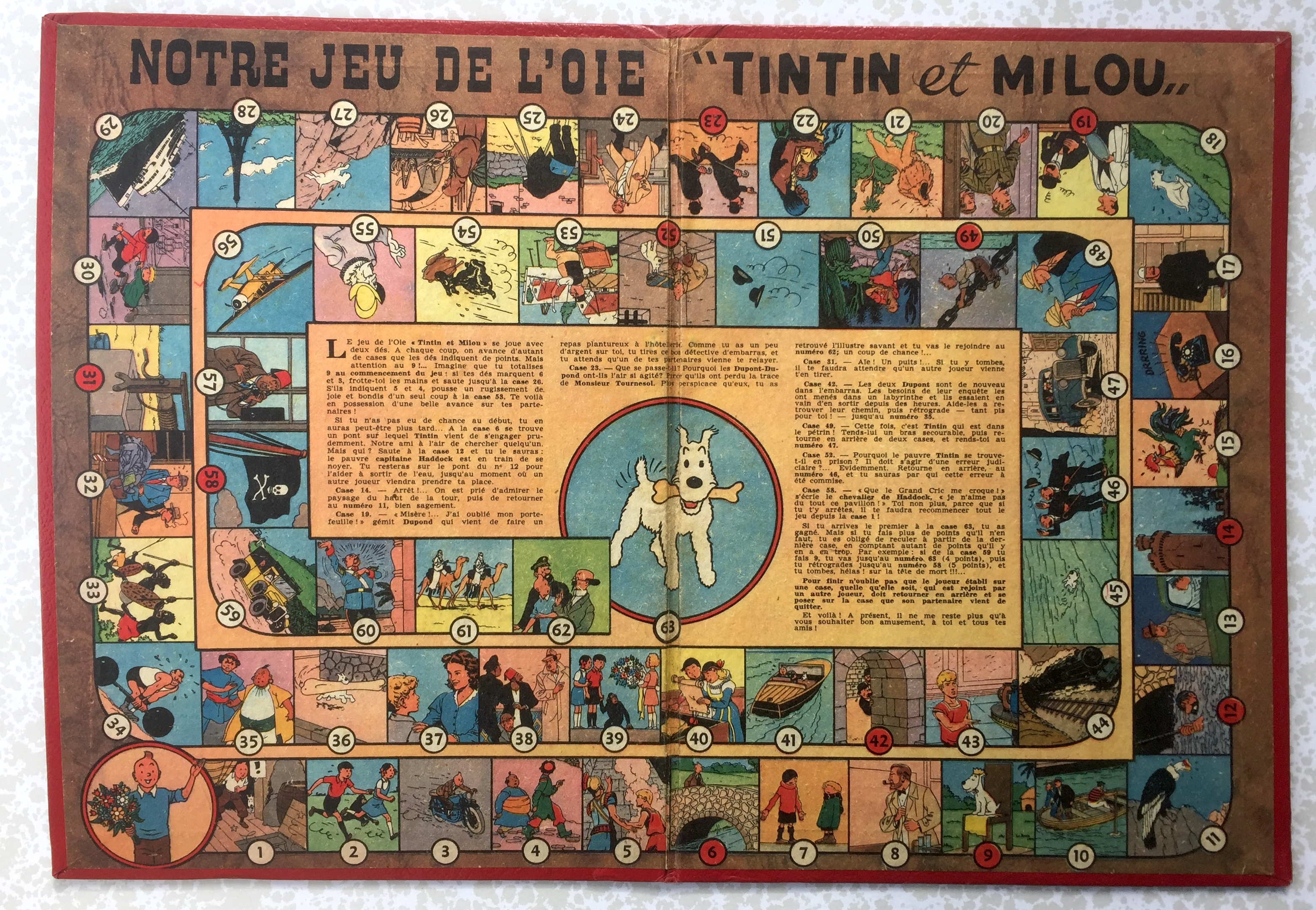 Notre Jeu de L'Oie: Tintin et Milou