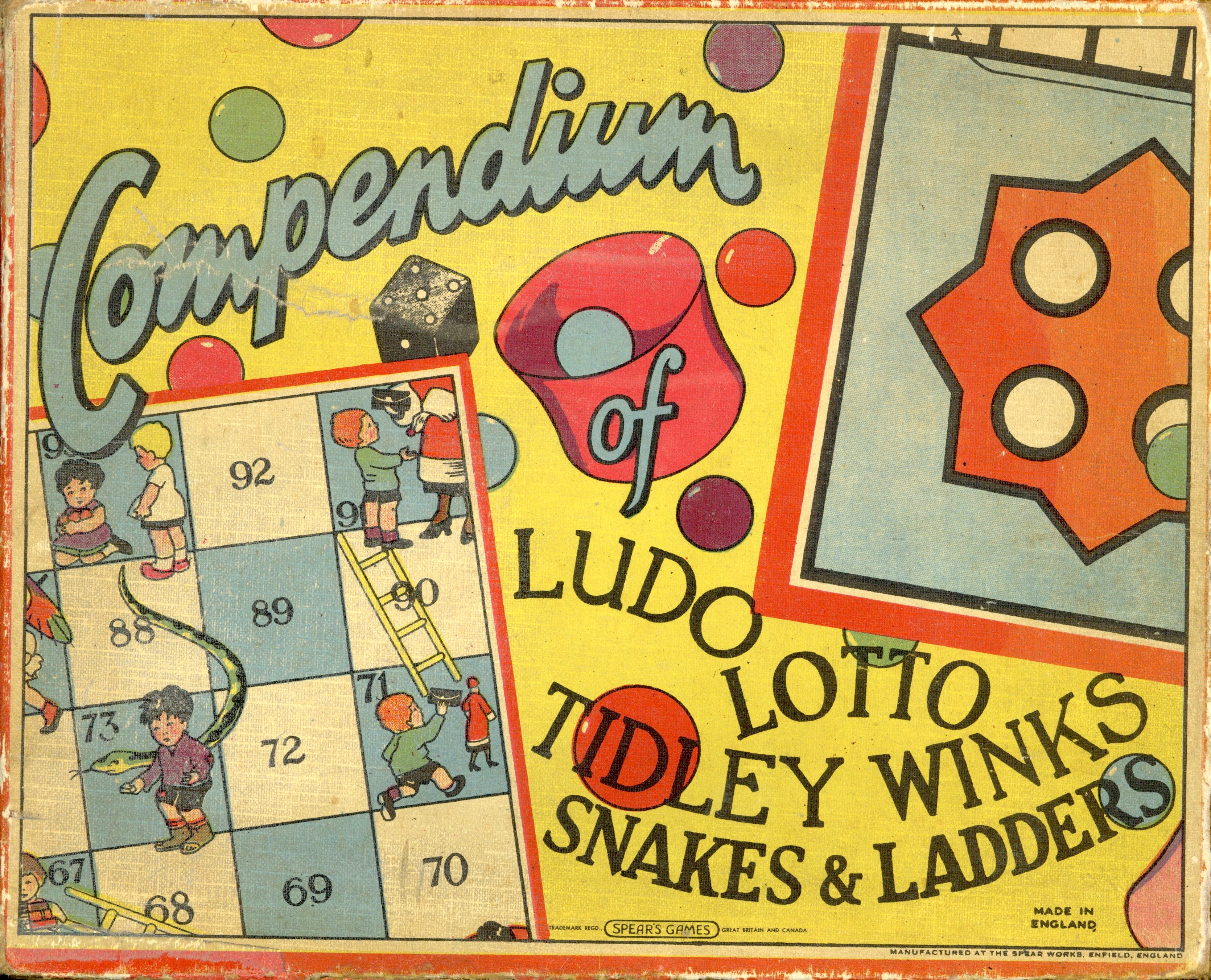 Compendium of Ludo, Lotto, Tidley Winks, Snakes & Ladders