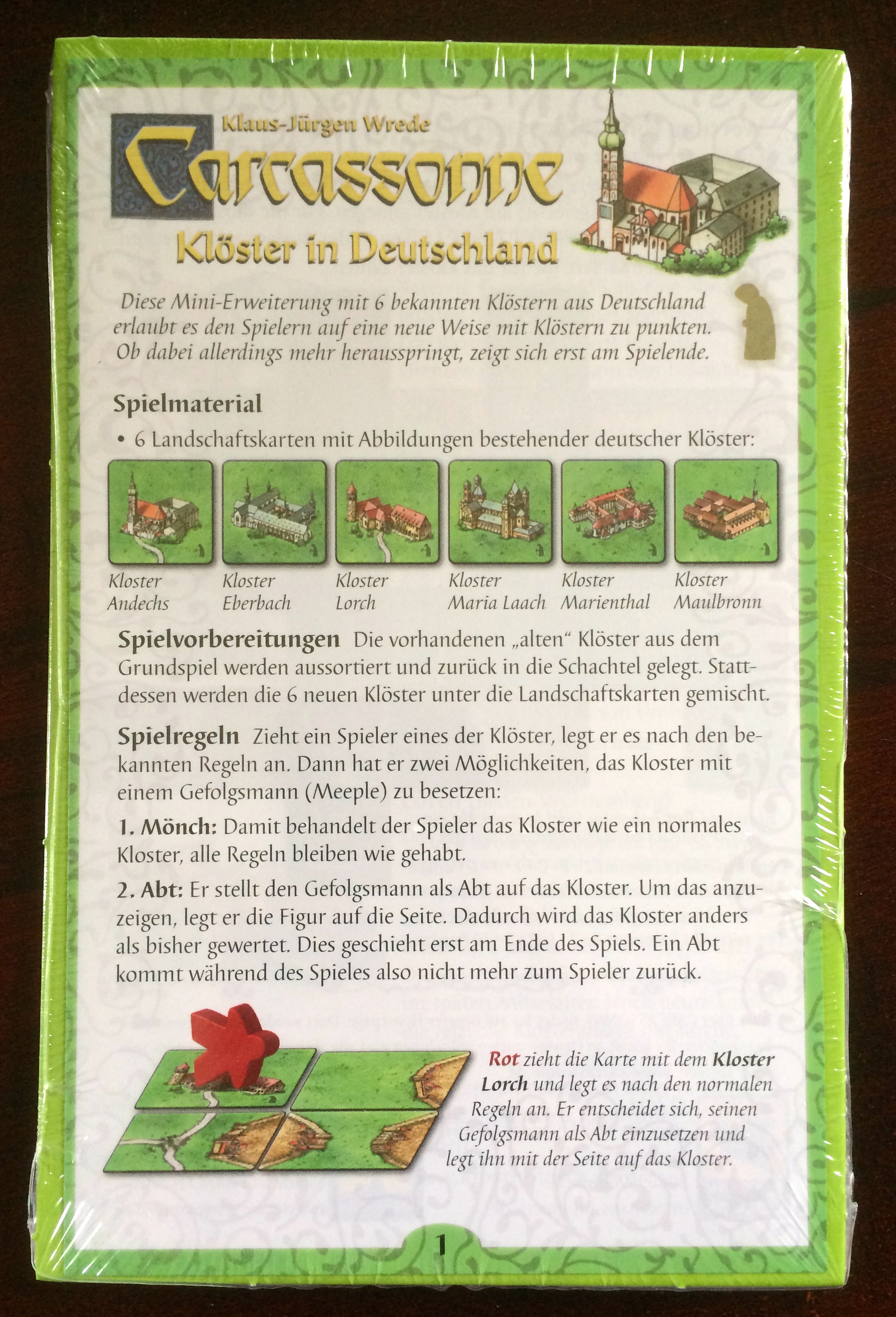 Carcassonne: Klöster in Deutschland