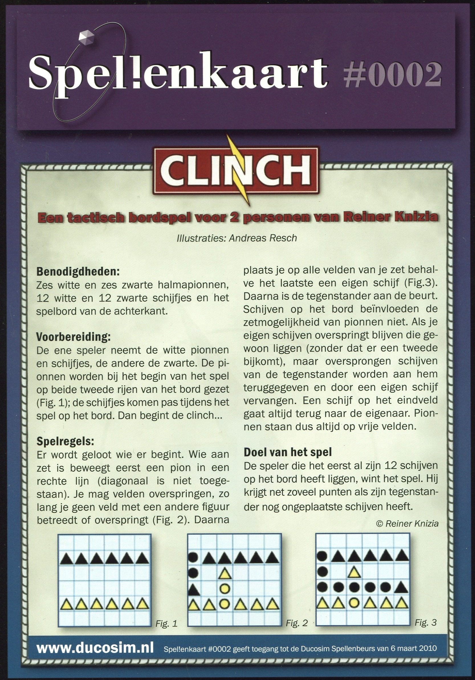 Spellenkaart #0002: Clinch