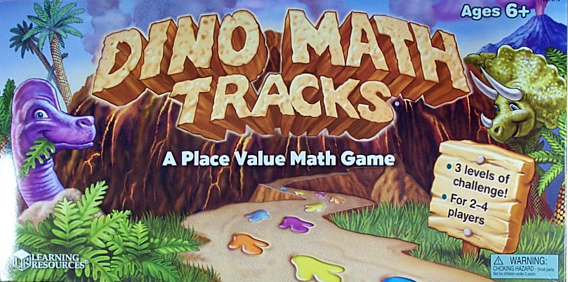 Dino Math Tracks (Place-Value Game)
