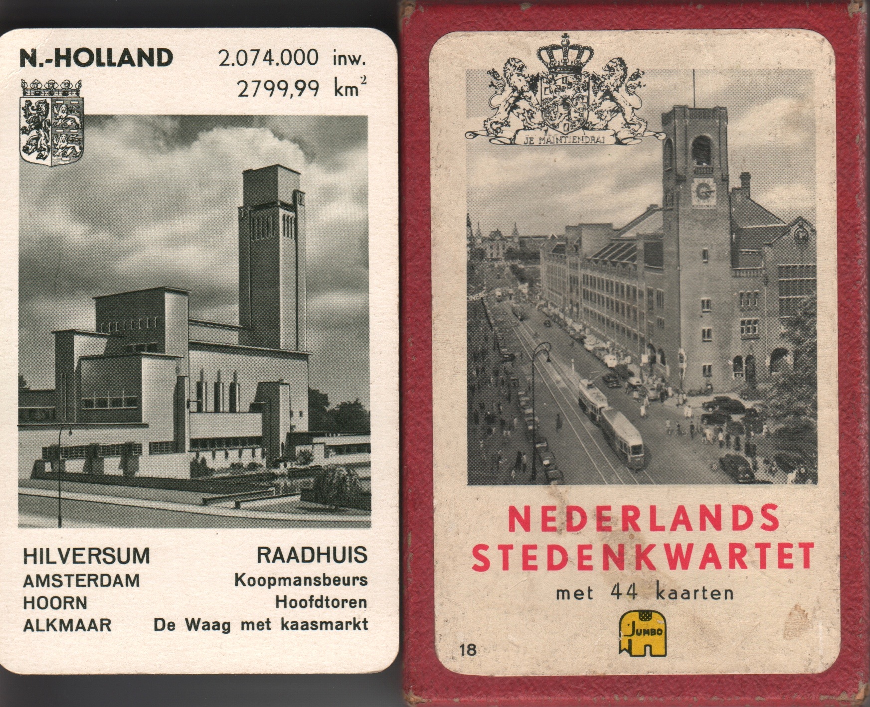 Nederlands Stedenkwartet (met 44 kaarten)