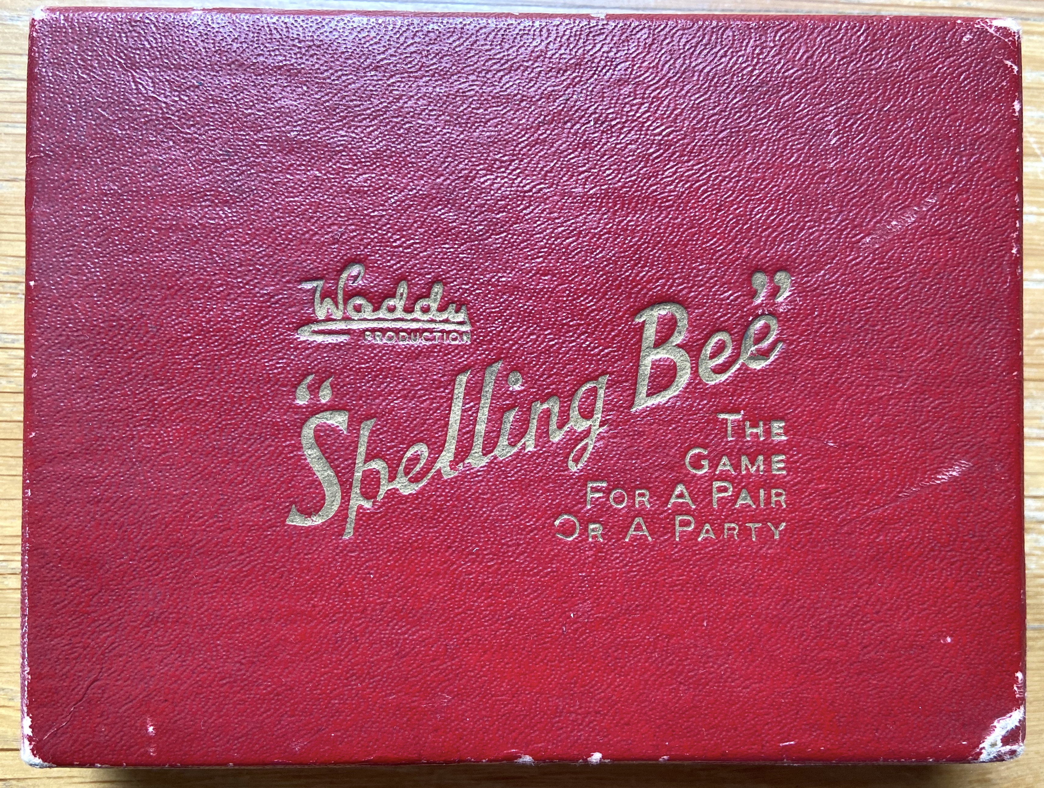 Spelling Bee: The Game for a Pair or a Party