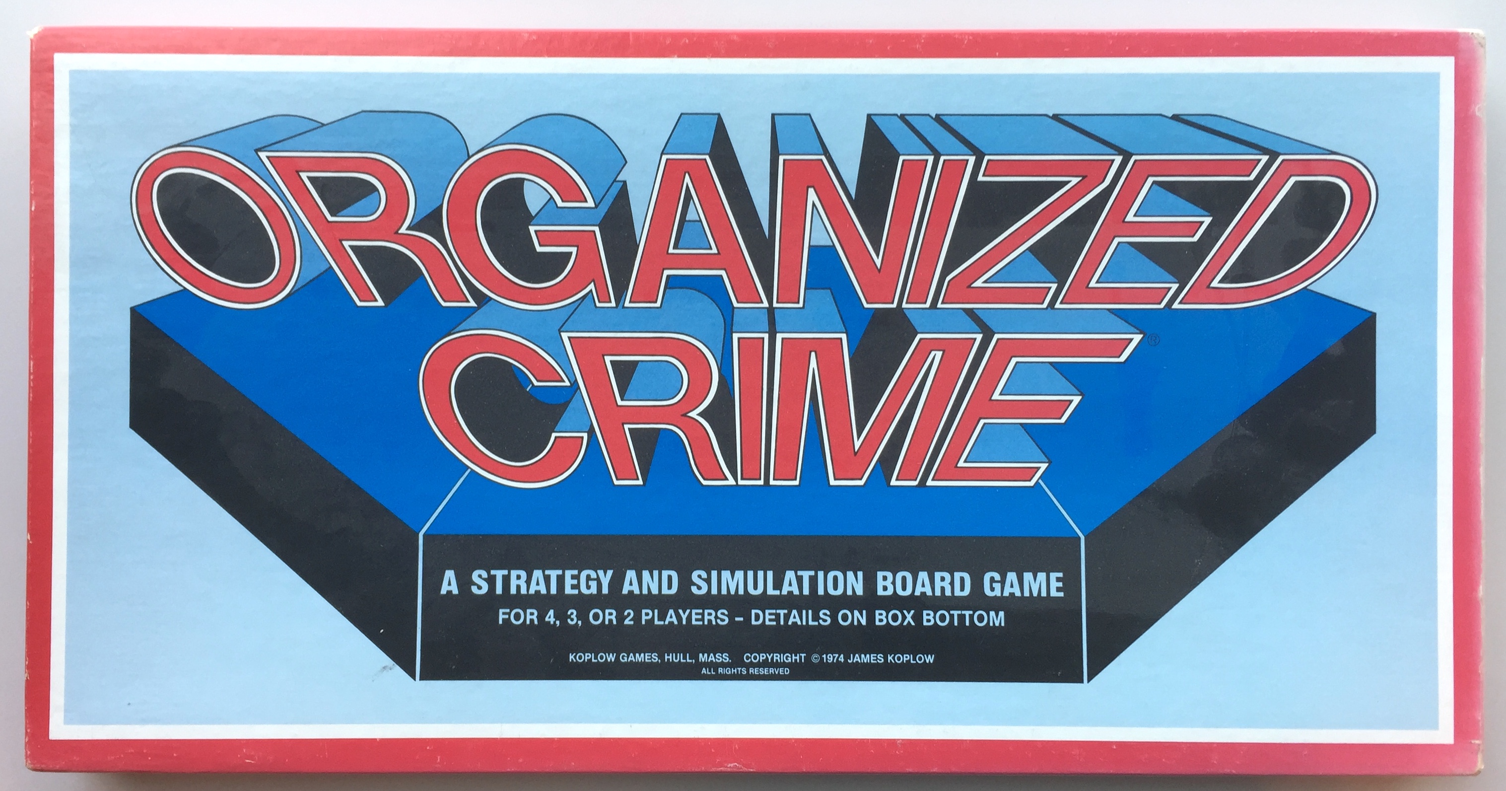 Organized Crime: A Strategy and Simulation Board Game