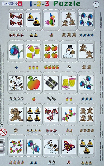 Leerpuzzels rekenserie 1,2,3 rekenen 0-9