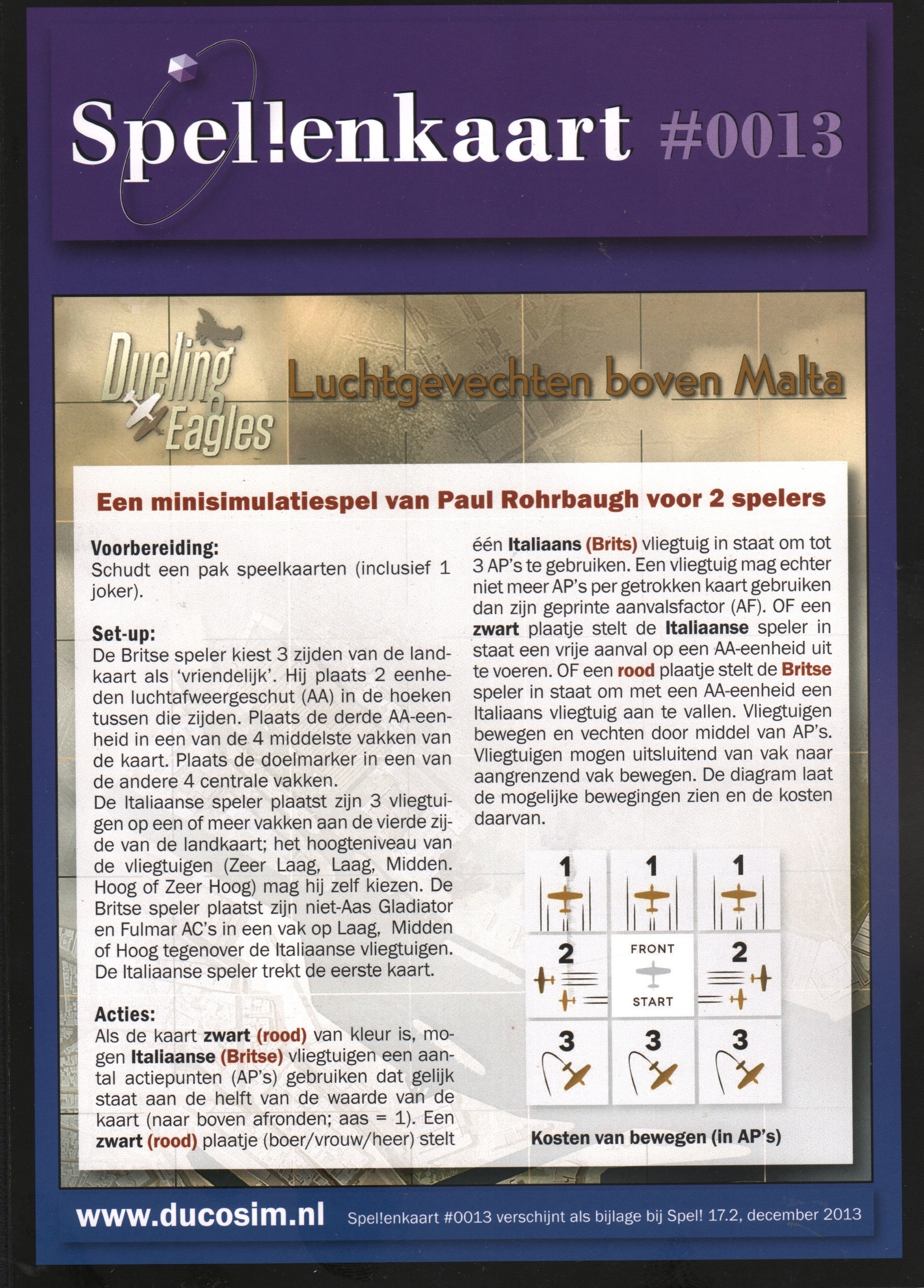 Spellenkaart #0013: Luchtgevechten boven Malta