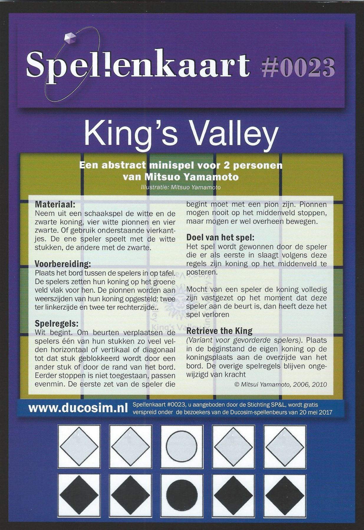 Spellenkaart #0023: King's Valley