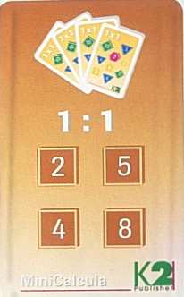 MiniCalcula 1 : 1 - deeltafels 2, 4, 5 en 8