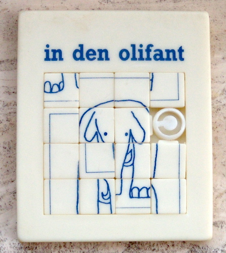 Schuifpuzzel: In den Olifant