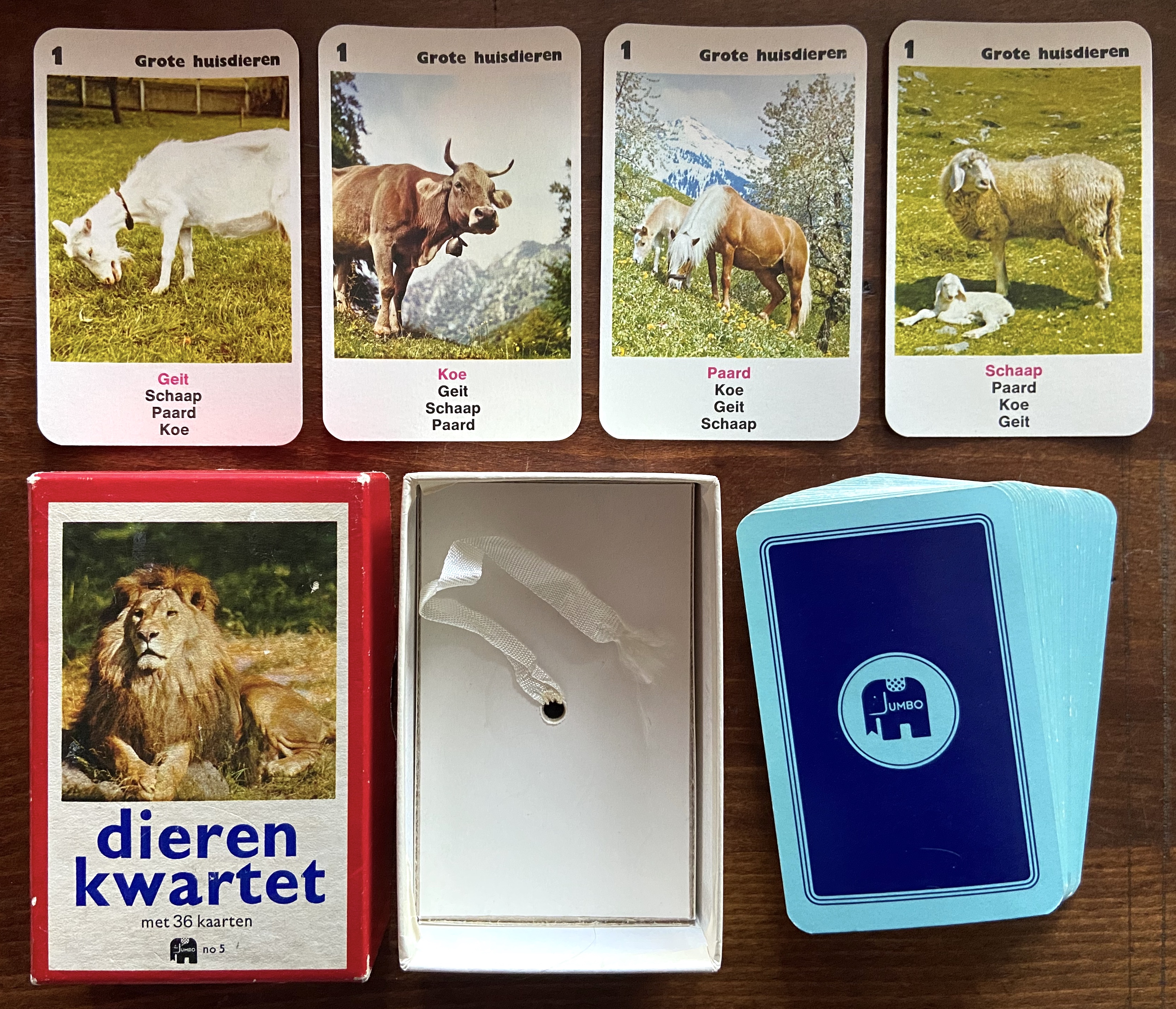 Dieren Kwartet (met 36 kaarten)