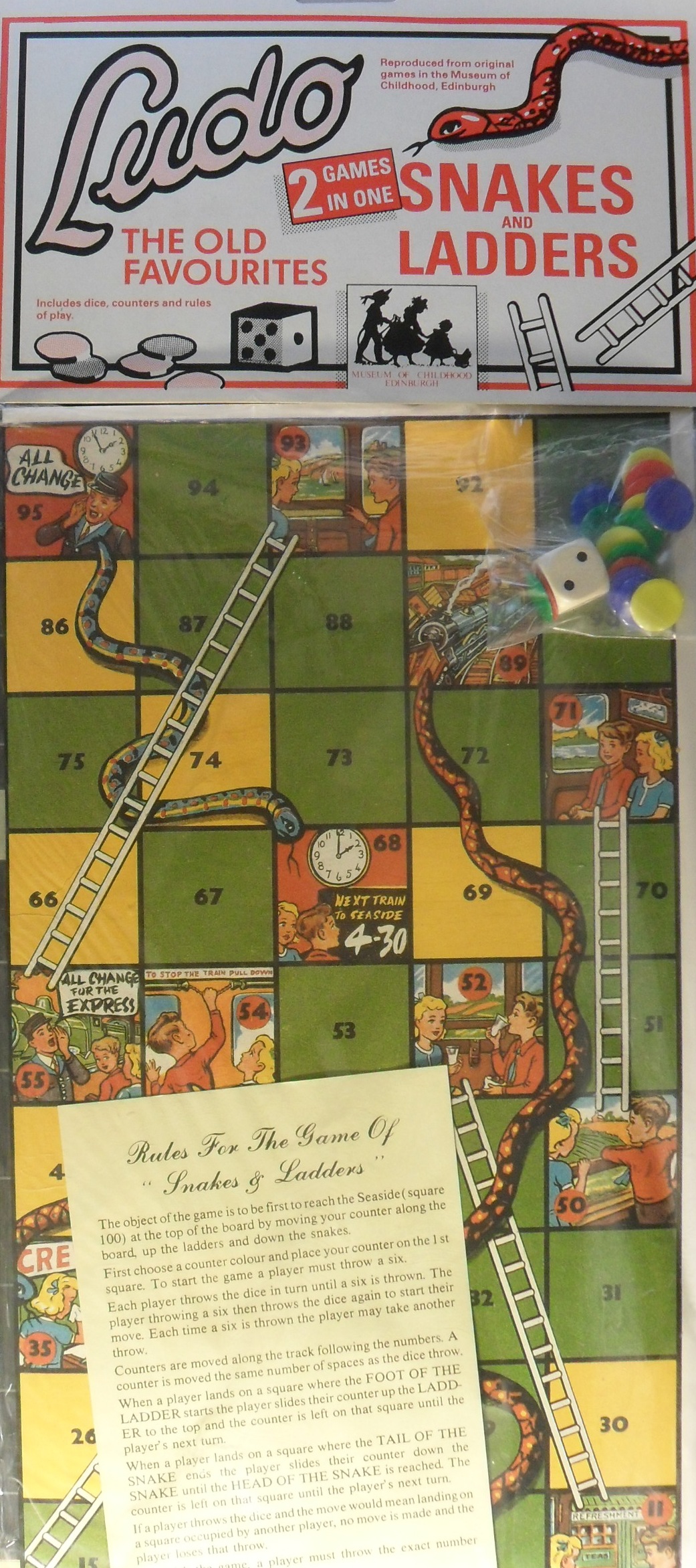 Spel met Ludo en Snakes and Ladders