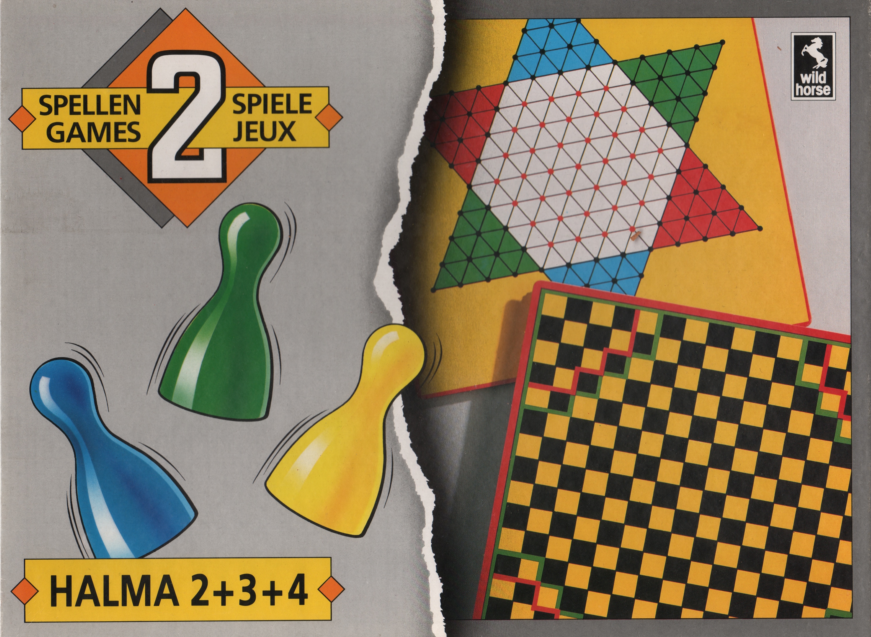 2 spellen - Halma. 2+3+4