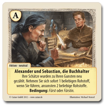 Die Fürsten von Catan: Alexander und Sebastian, die Buchhalter