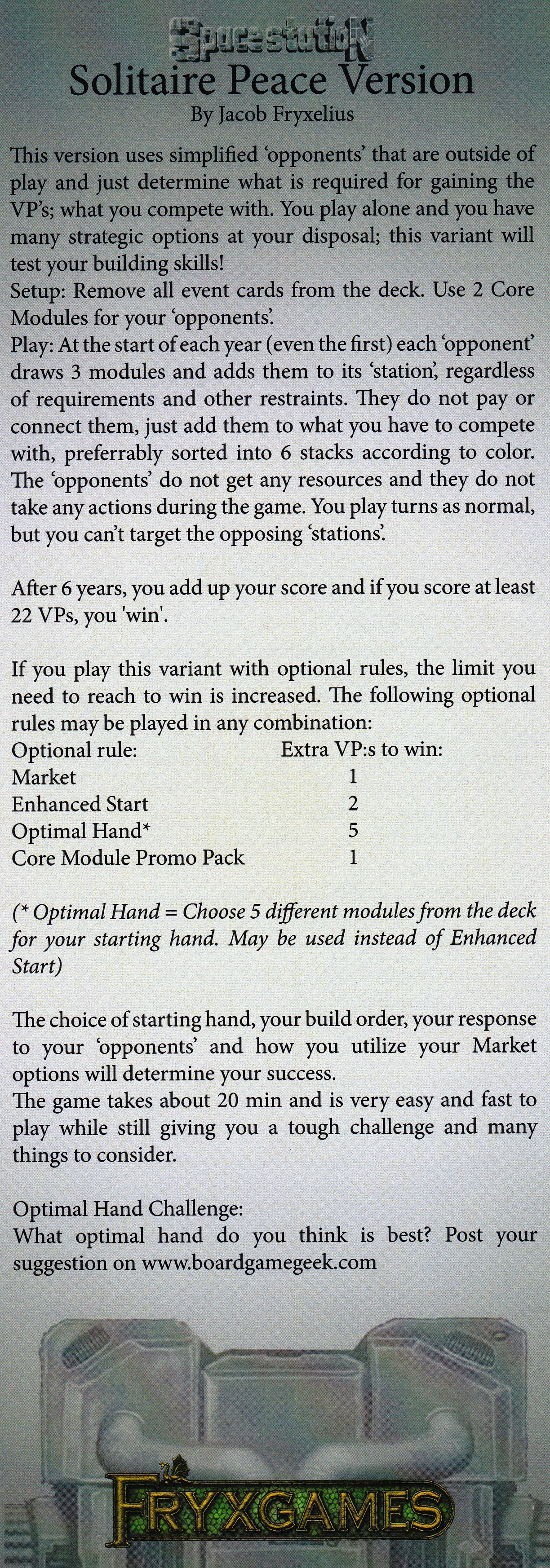 Wilderness: Solitaire Peace/Bot Version