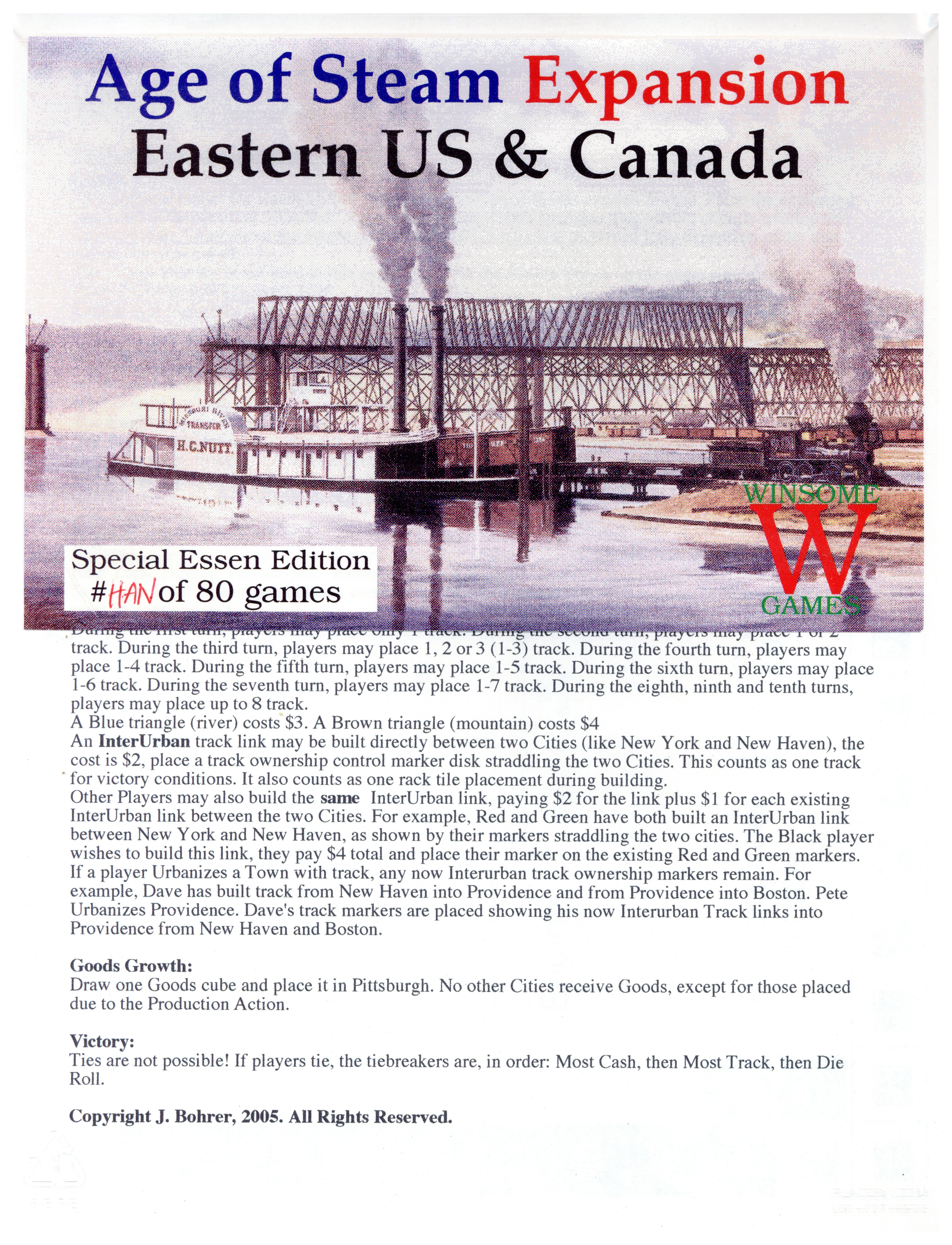 Age of Steam Expansion: Eastern US & Canada