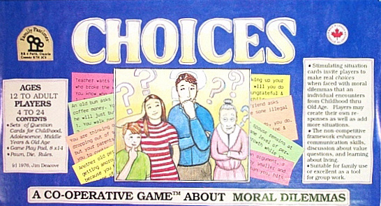 Choices: A Co-operative Game about Moral Dilemmas