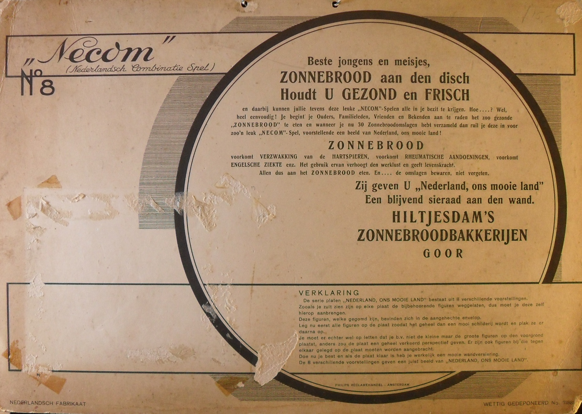 Necom (Nederlandsch Combinatie Spel) N° 8