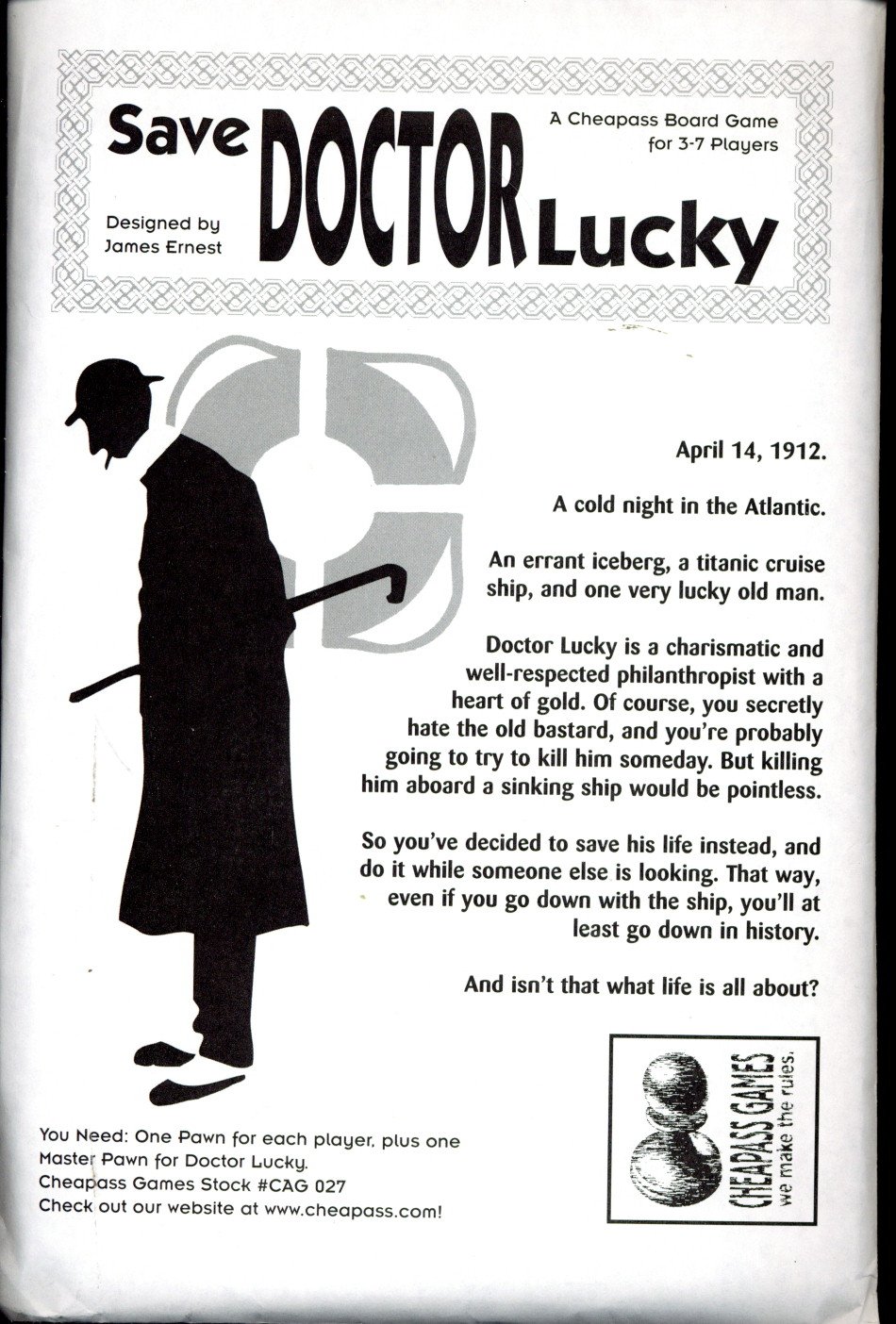 Cheapass Games: Save Doctor Lucky