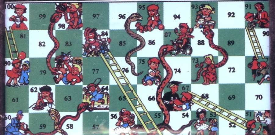 Snakes and Ladders (Pocket travel game - Magnetic)