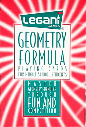 Geometry Formula Playing Cards