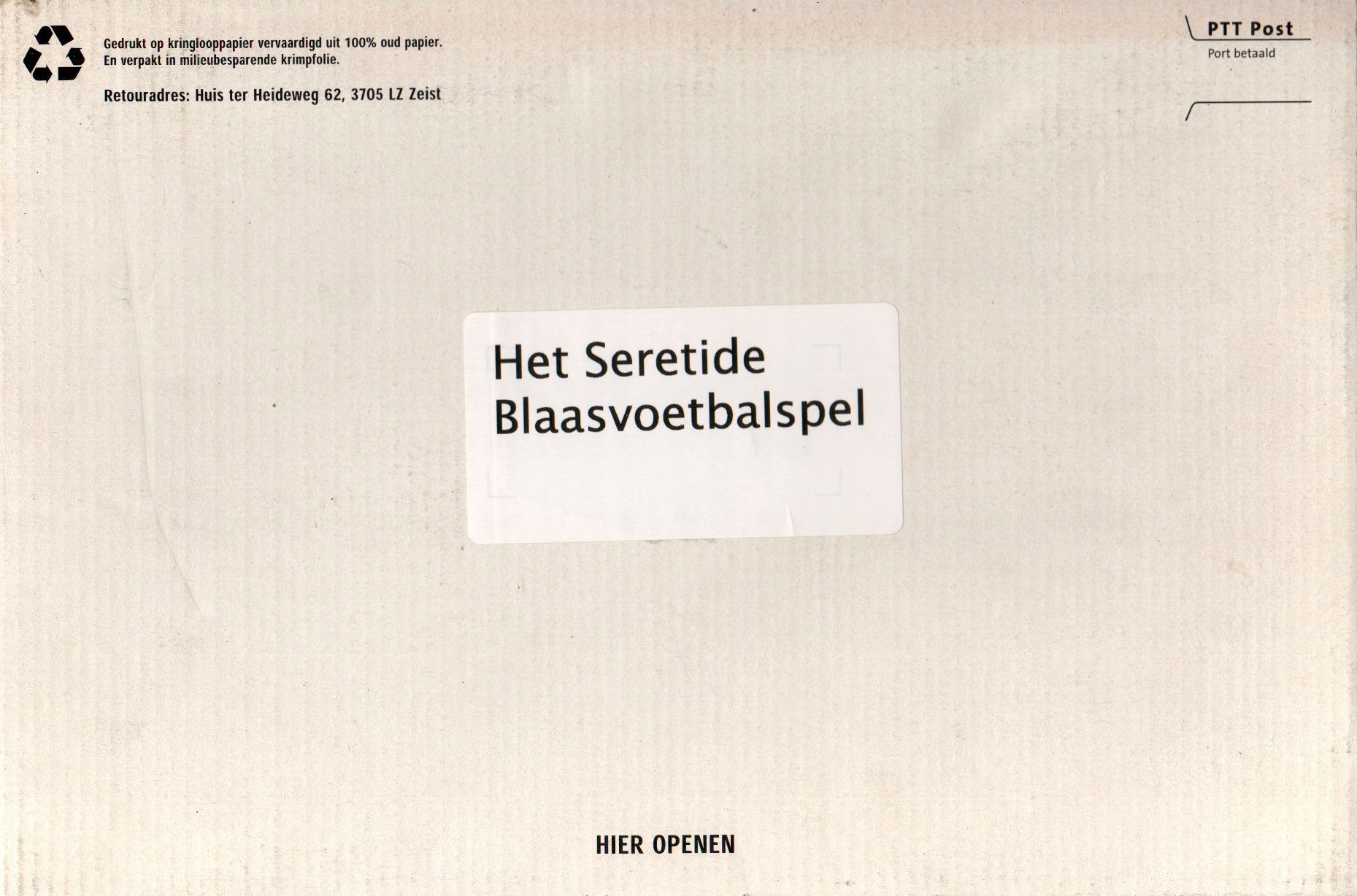 Het Seretide Blaasvoetbalspel
