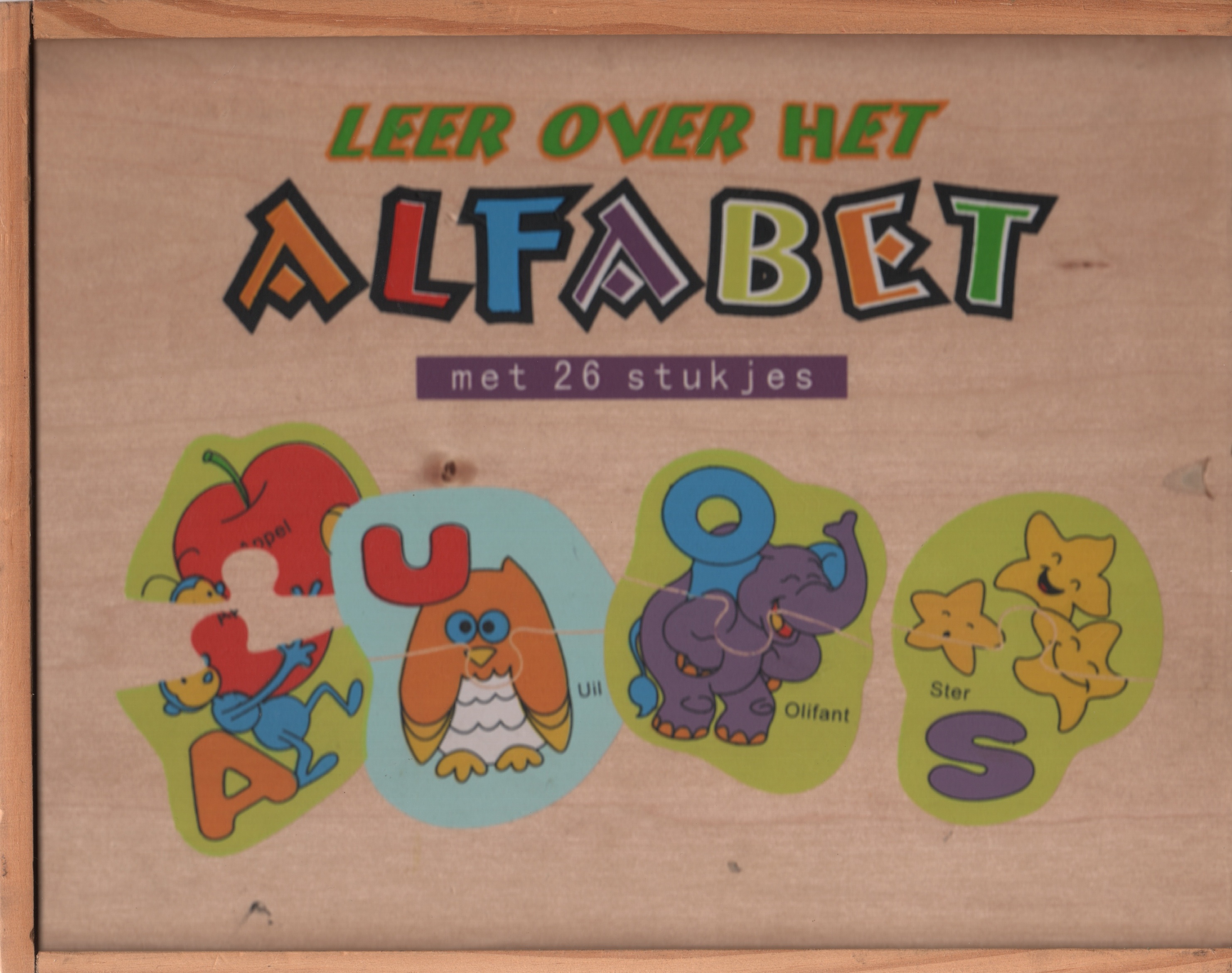 Leer over het Alfabet (met 26 stukjes)