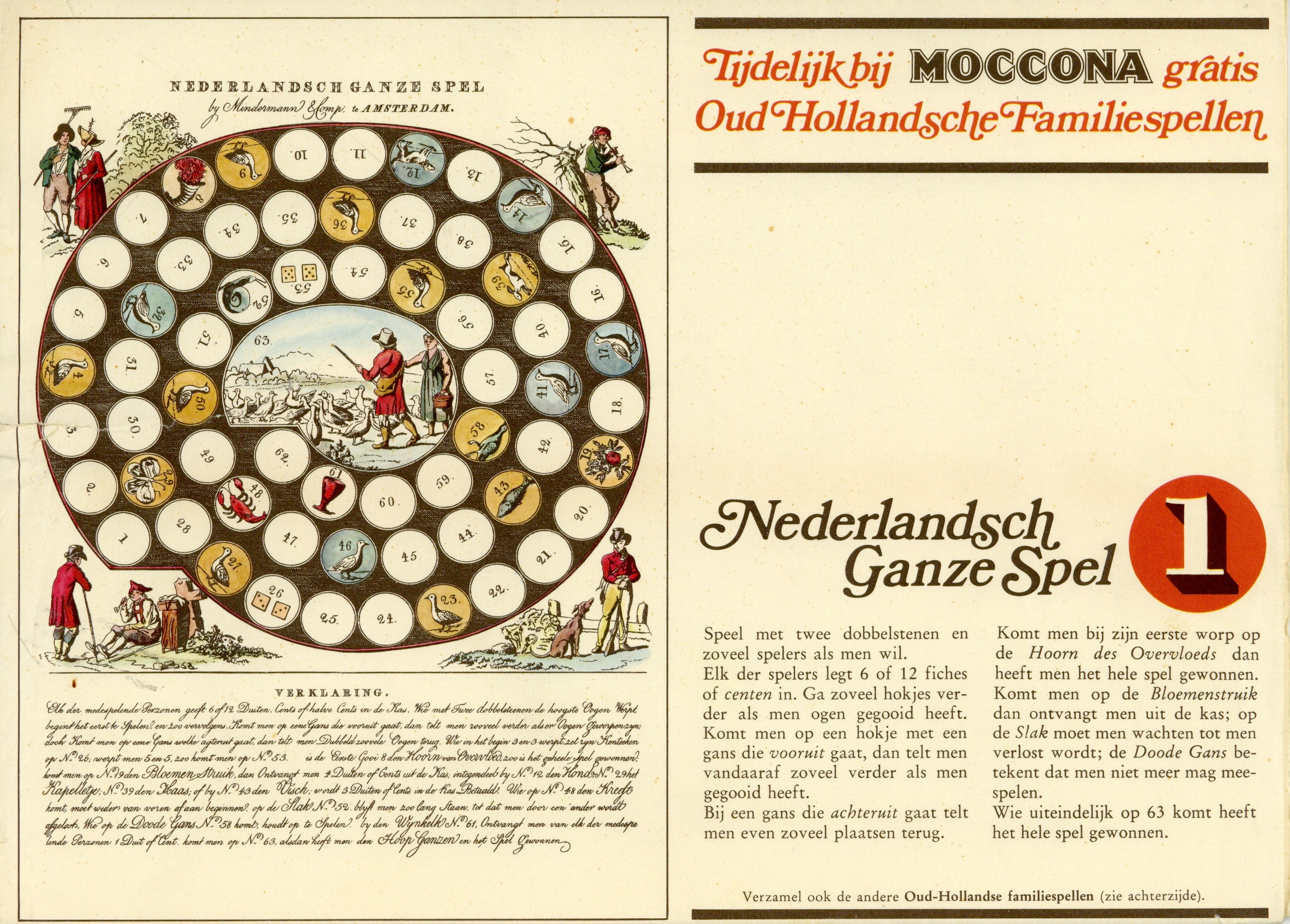 Moccona 1: Nederlandsch Ganze Spel