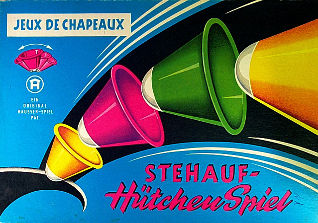 Jeux de Chapeaux (Stehauf-Hütchen Spiel)