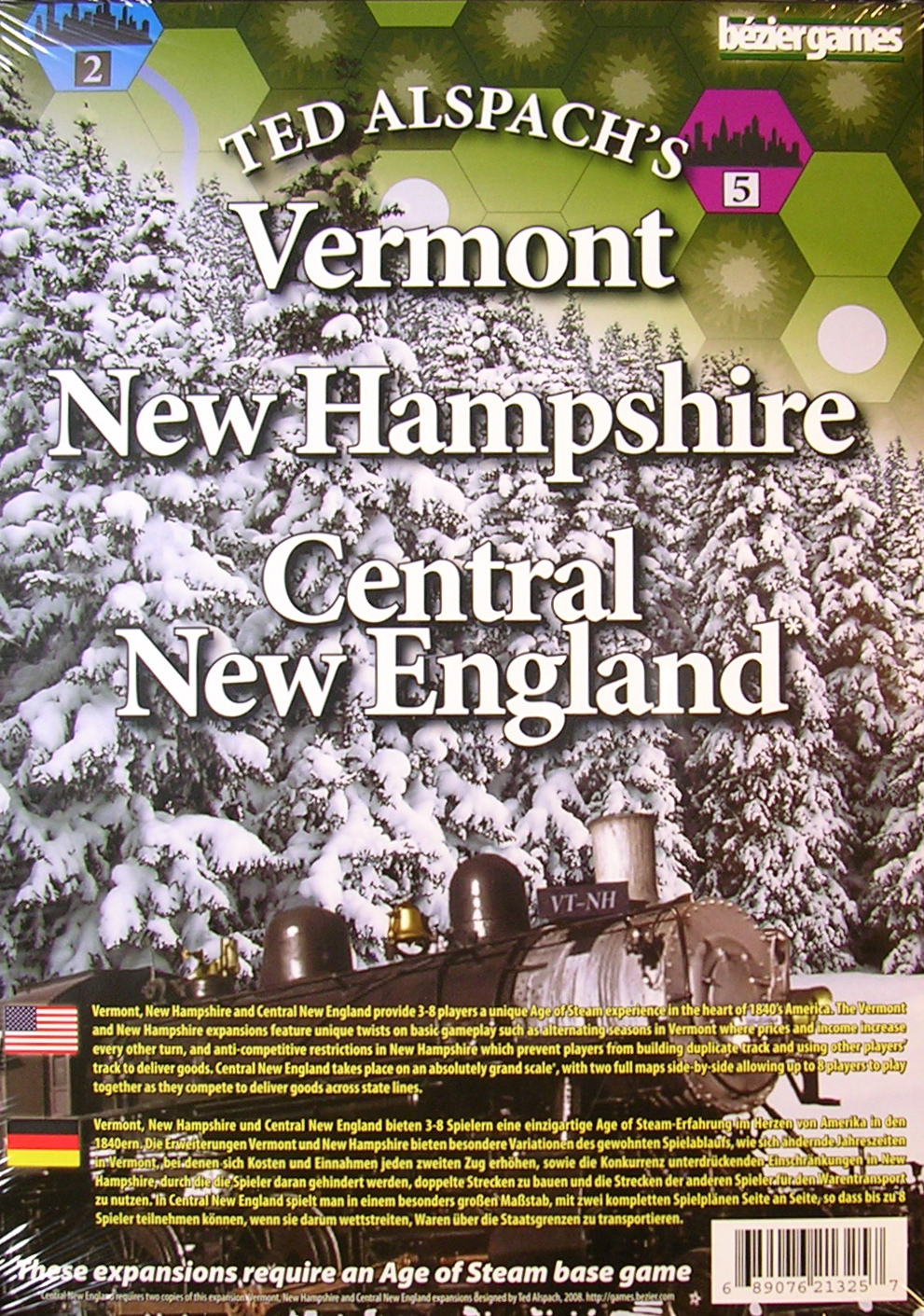 Age of Steam: Vermont, New Hampshire & Central New England
