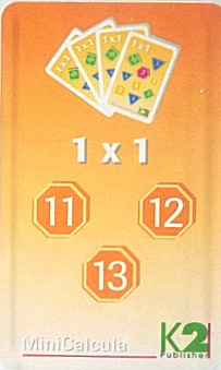 MiniCalcula 1 x 1 - tafels 11, 12 en 13