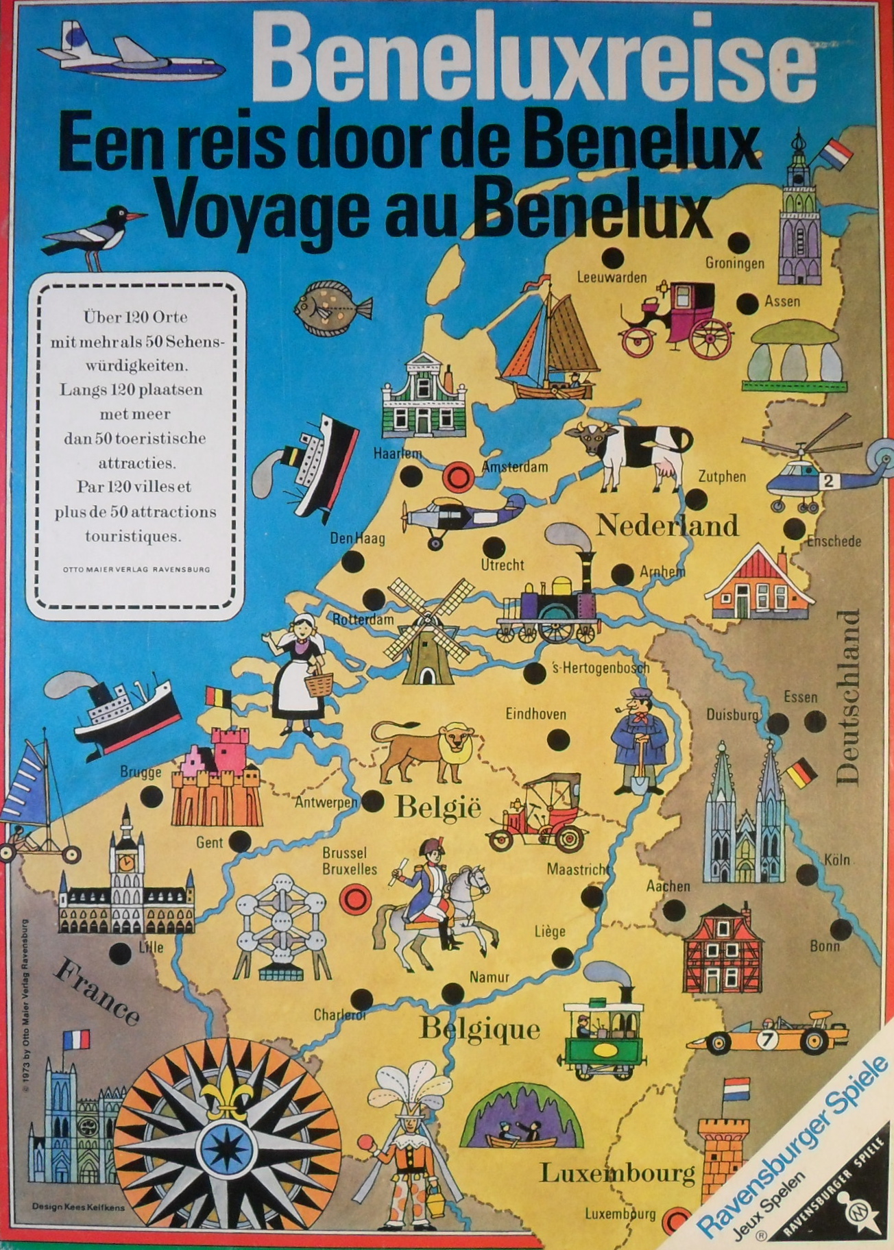 Beneluxreise (Een Reis door de Benelux, Voyage au Benelux)