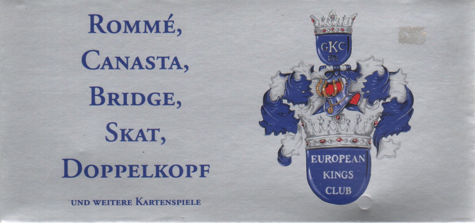 Rommé, Canasta, Bridge, Skat, Doppelkopf und weitere Kartenspiele