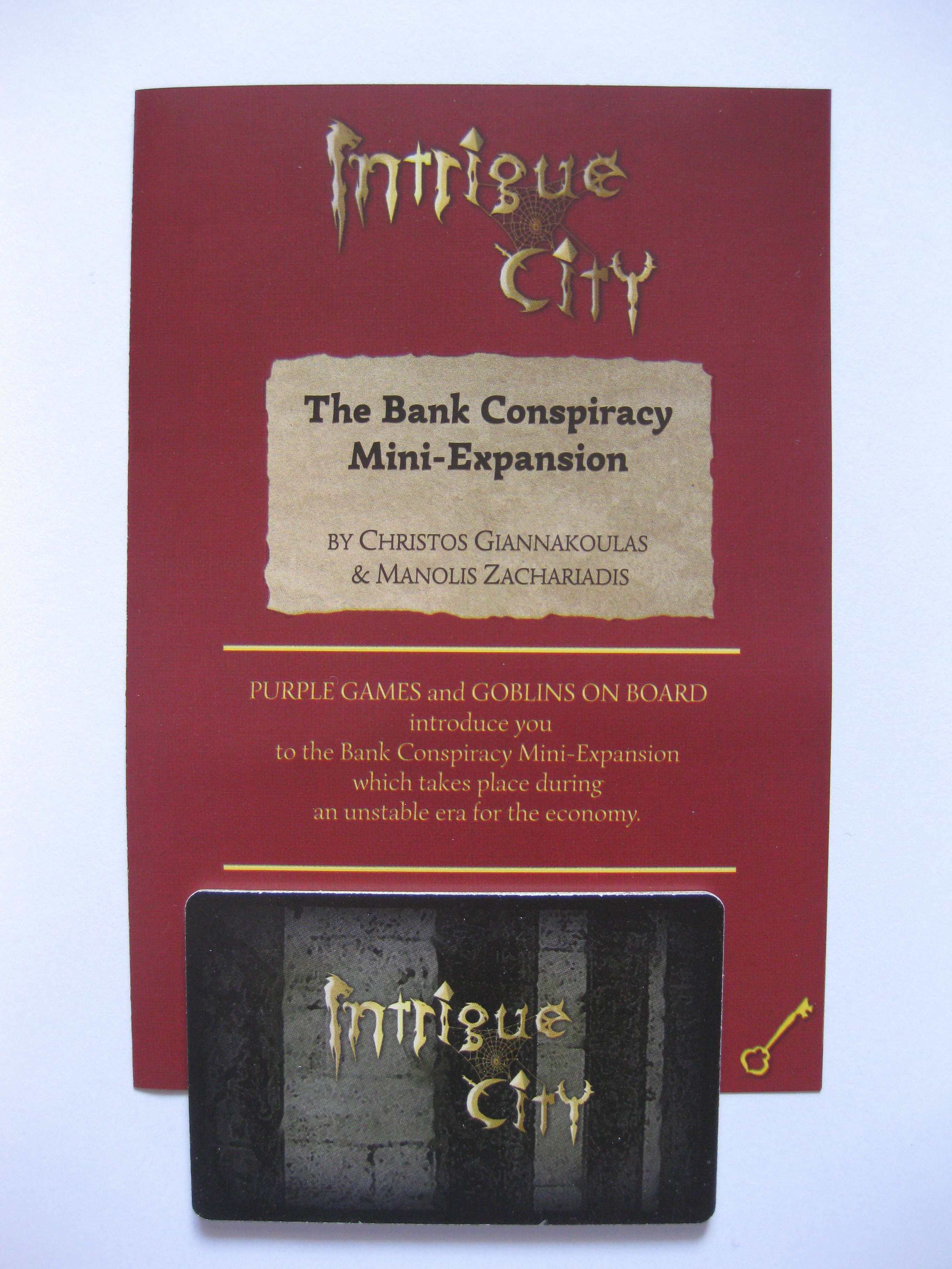 Intrigue City: The Bank Conspiracy (Mini-Expansion)