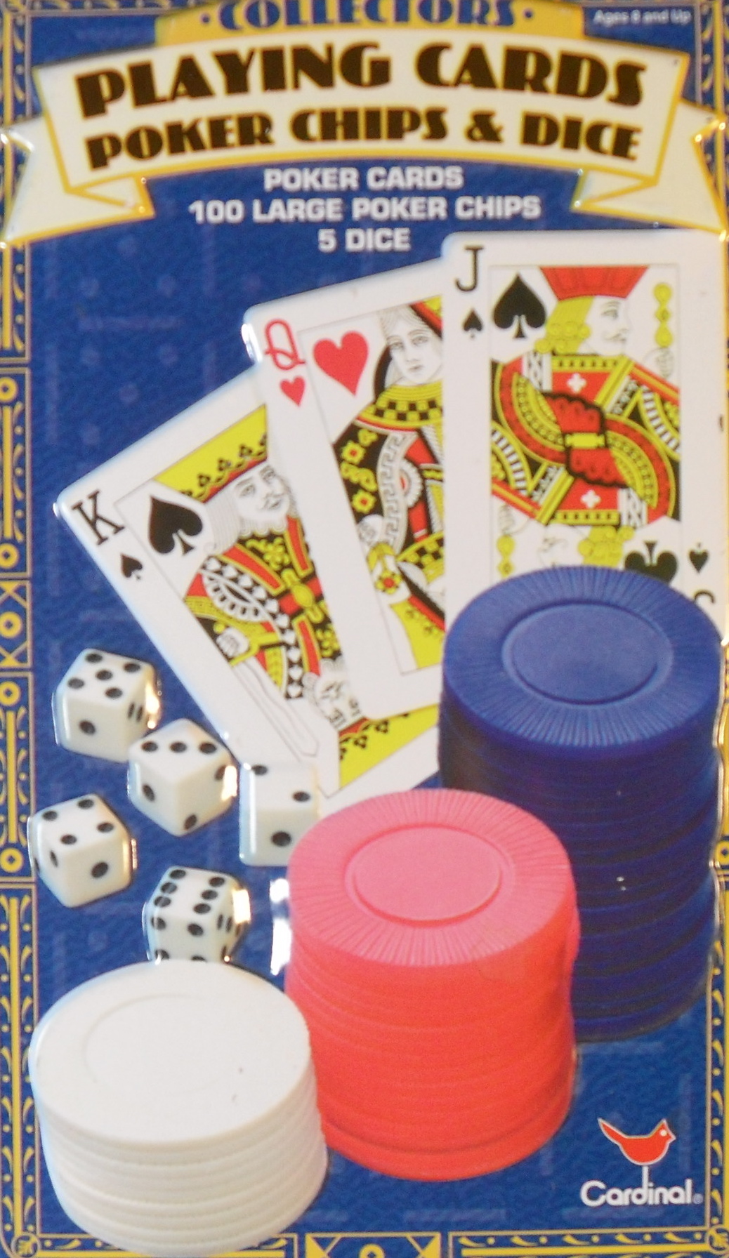 Playing Cards, Poker Chips & Dice