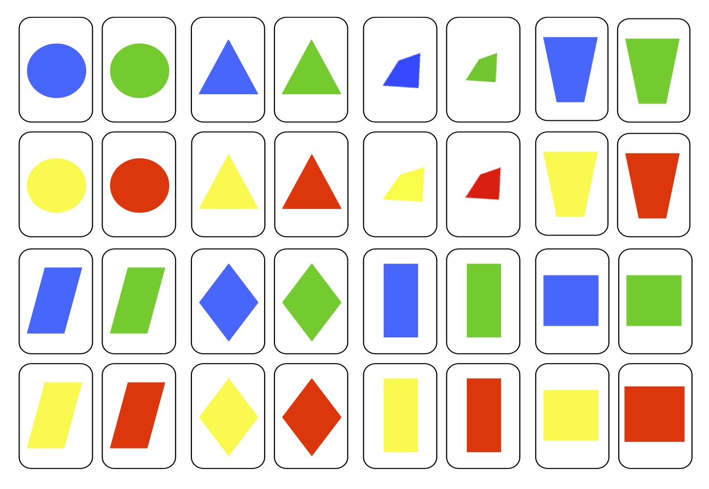 Meetkundig Kwartet Spel