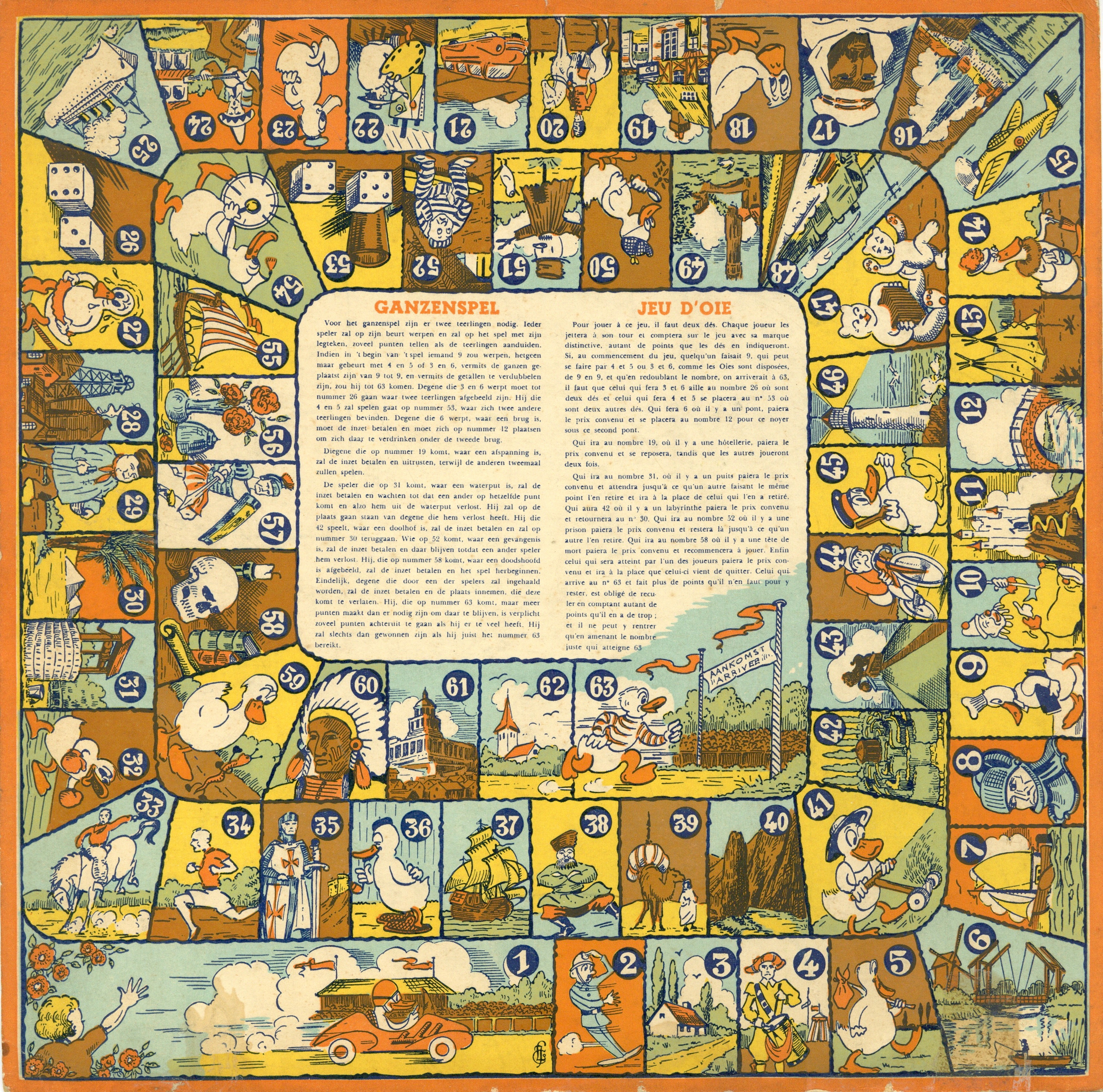 Ganzenspel (Jeu d'Oie)