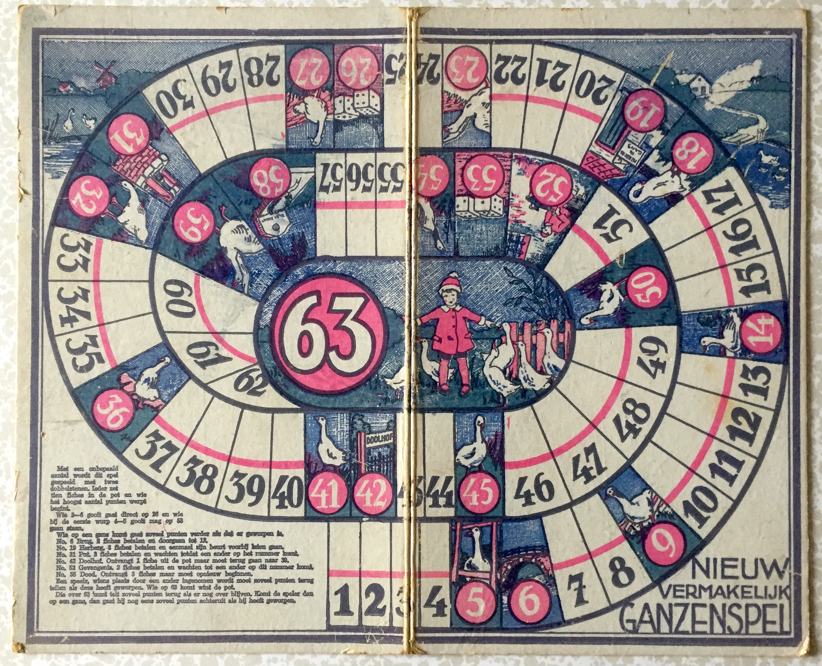 Nieuw Vermakelijk Ganzenspel / Harlekijn-Spel