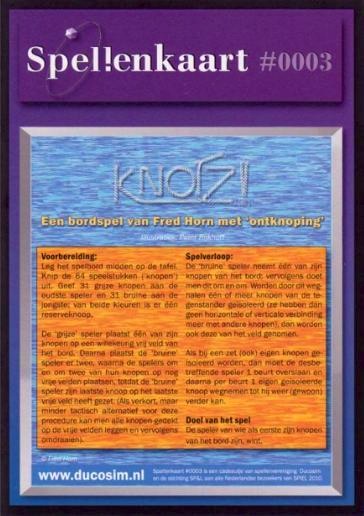 Spellenkaart #0003: Knotz!