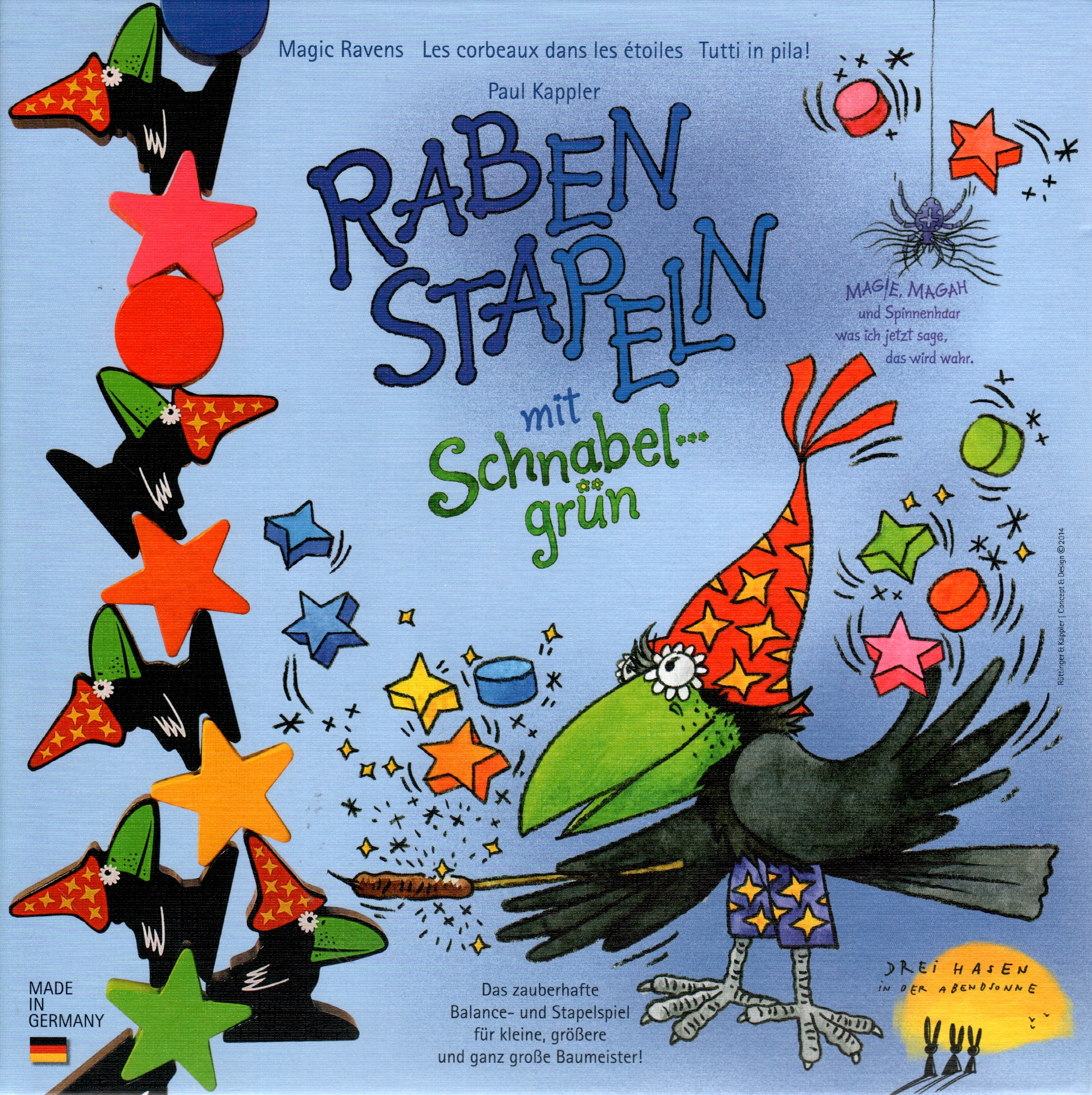 Raben Stapeln mit Schnabel... grün