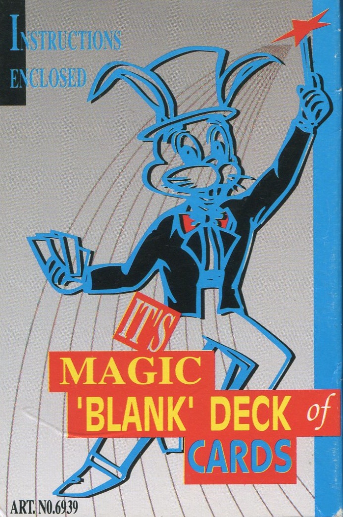 It’s Magic ‘Blank’ Deck of Cards