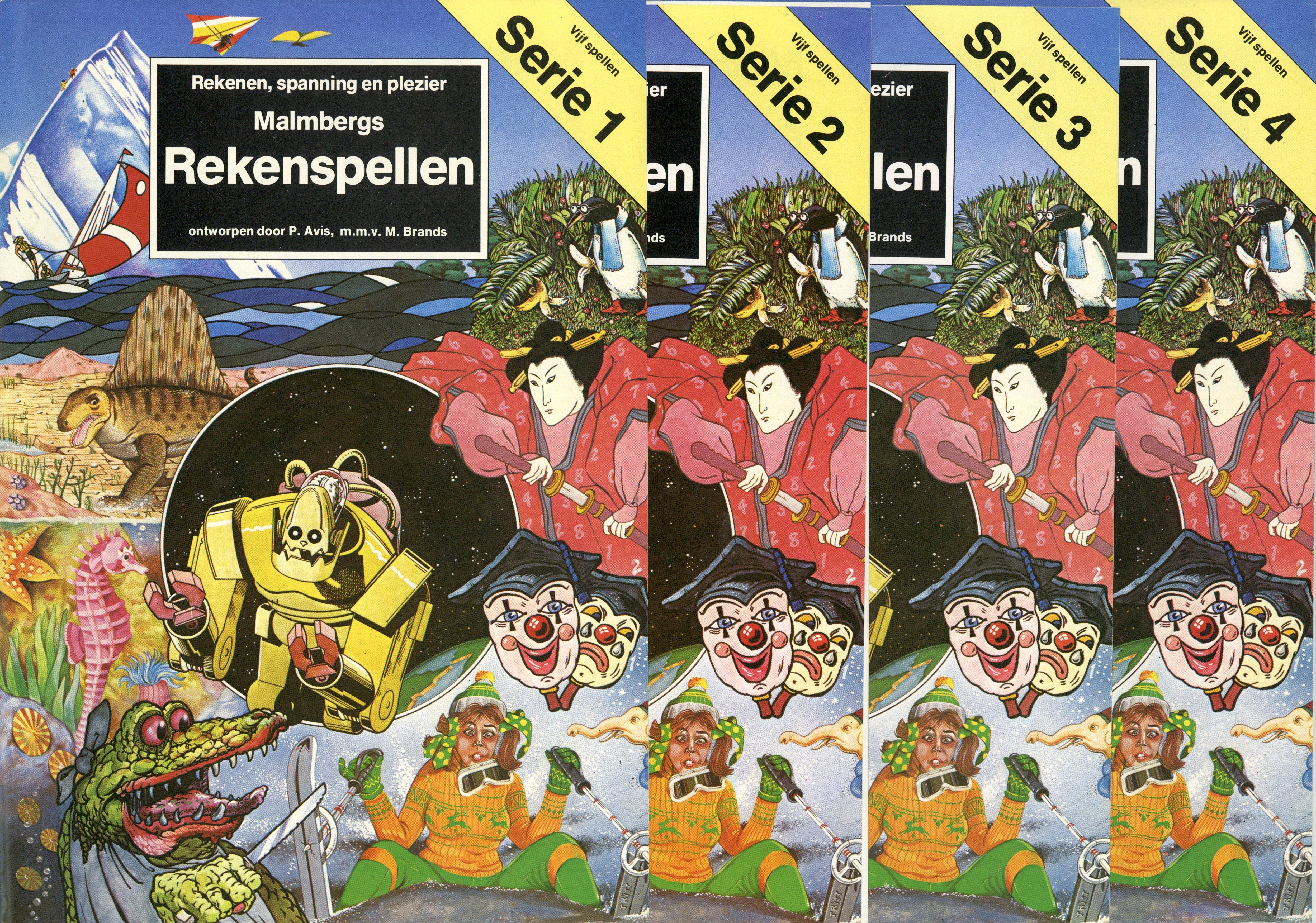 Malmbergs Rekenspellen: Serie 1+2+3+4
