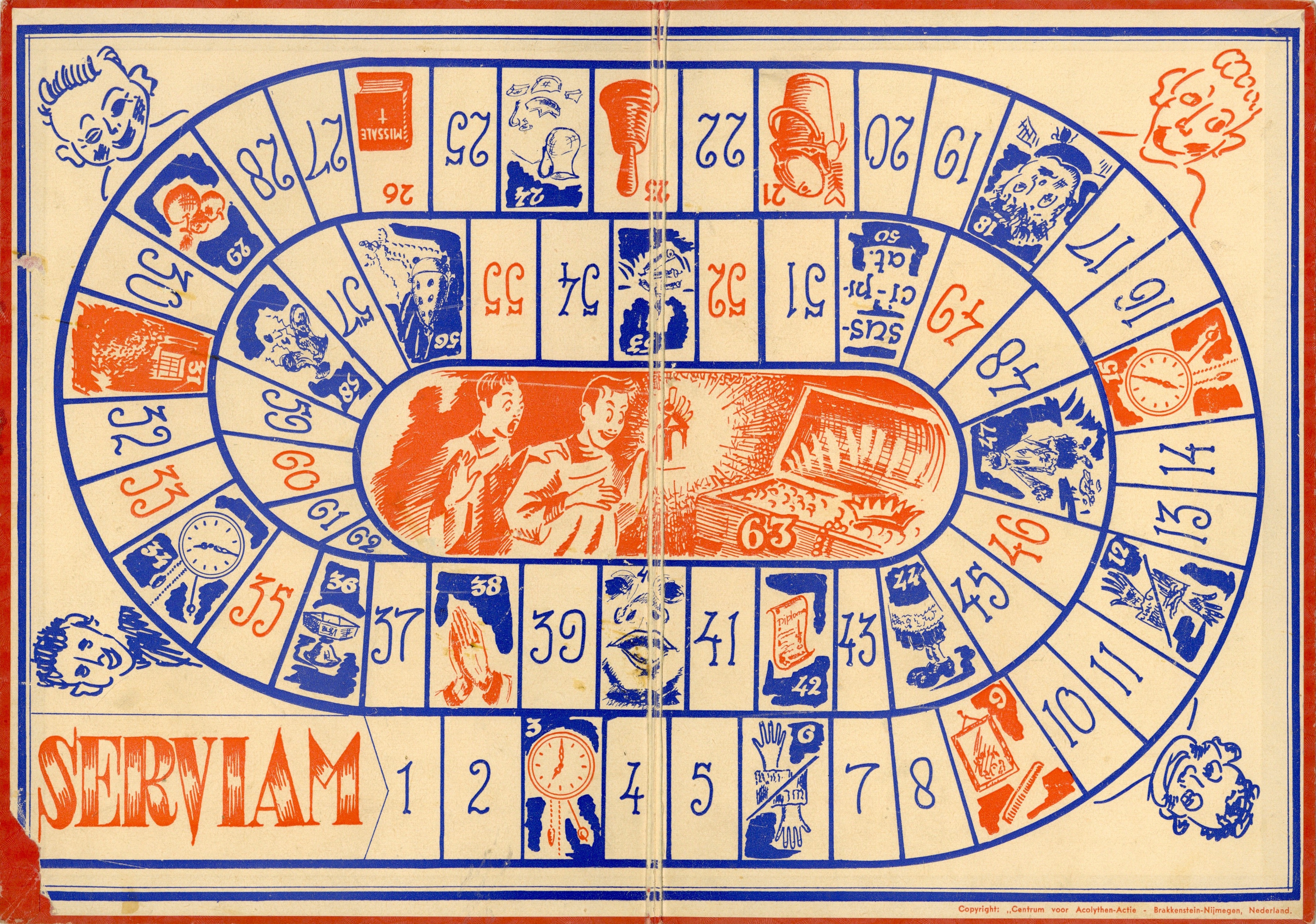 Het Serviam Spel: Een vrolijk Misdienaars-Ganzenbord