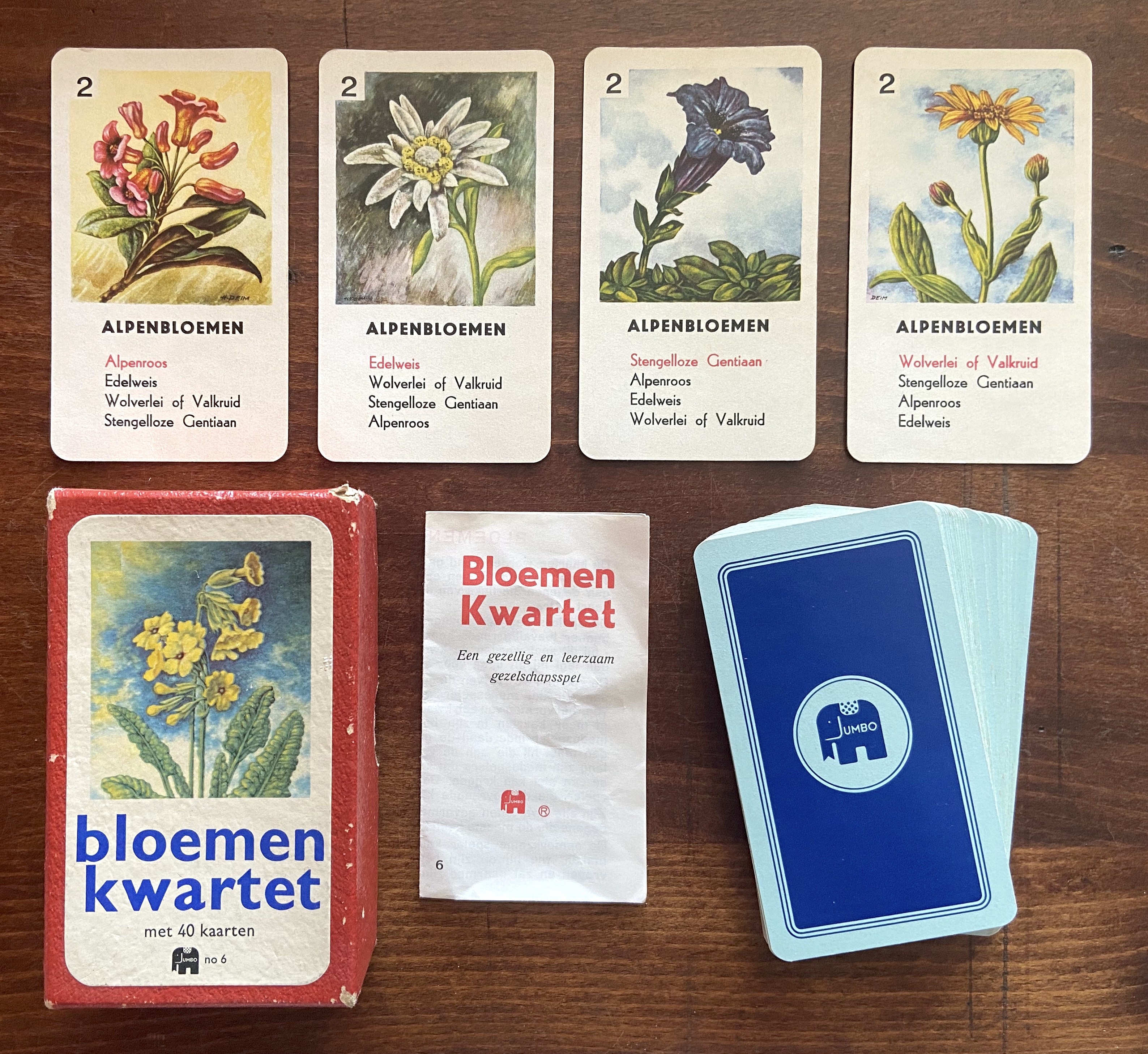 Bloemen Kwartet (met 40 kaarten)