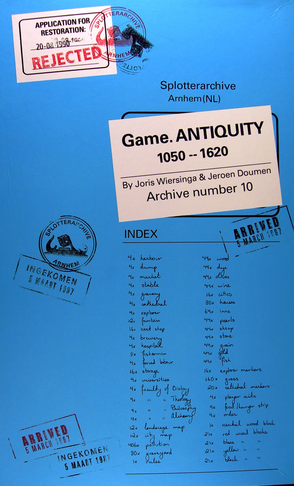 Game. Antiquity 1050 - 1620