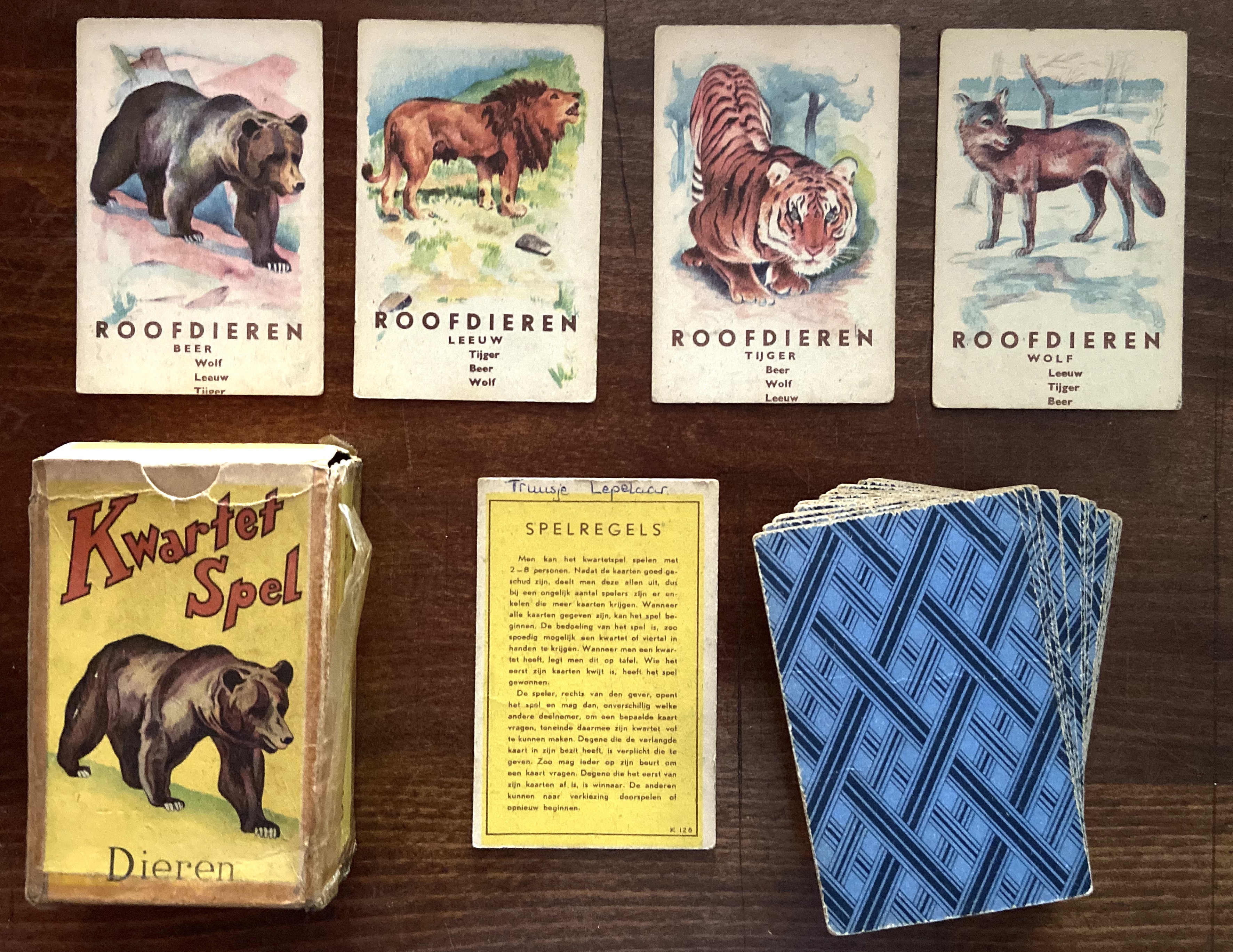 Kwartet Spel: Dieren