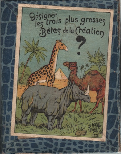 Désigner les trois plus grosses Bêtes de la Création