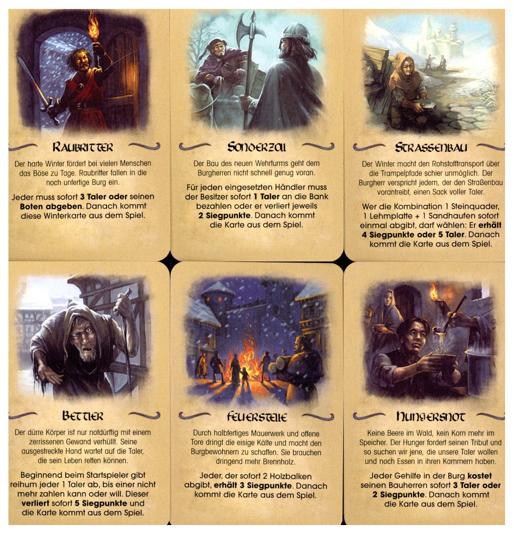 Im Schutze Der Burg: uitbreiding Winter Cards