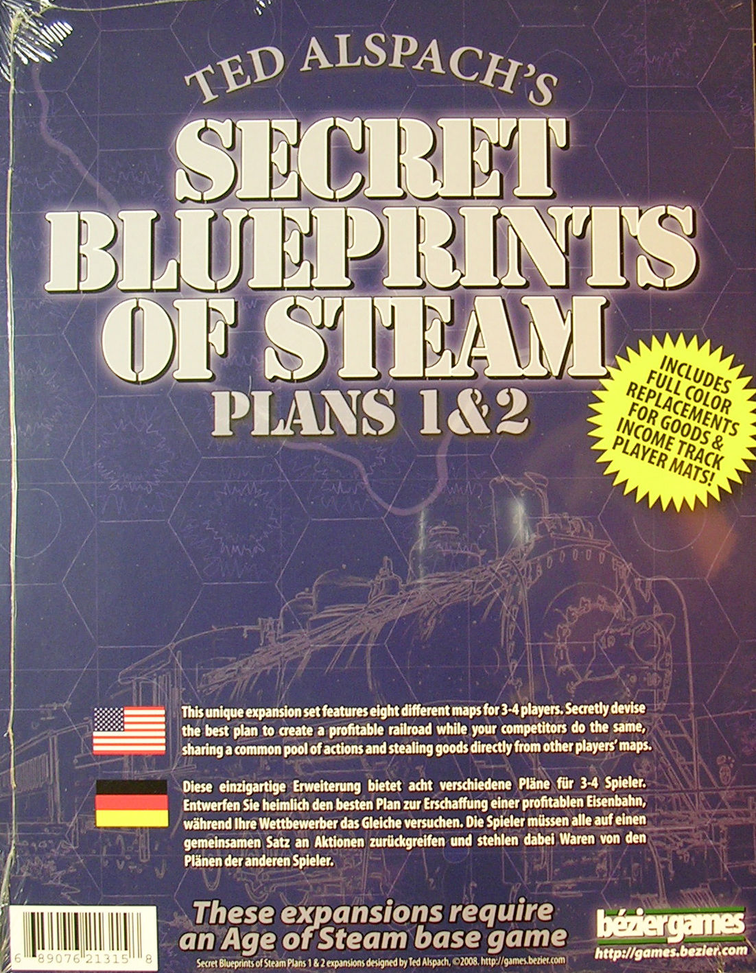 Age of Steam: Secret Blueprints of Steam: plans 1&2
