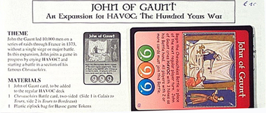 Havoc - The Hundred Years War - Expansion