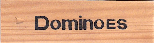 Dominoes: Houten kistje